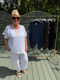 Plain trouser set