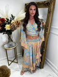 BOHO ruffle skirt set