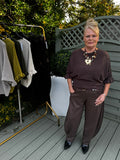 Soft frill sleeve jumper