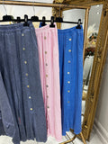 Button lining trousers