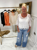 Crochet top with vest