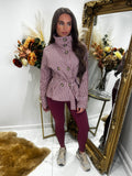 Wine check lightweight jacket
