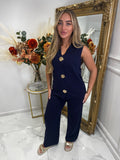 GOLD SEASHELL knitted trouser set