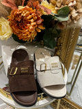 MUI buckle sandals