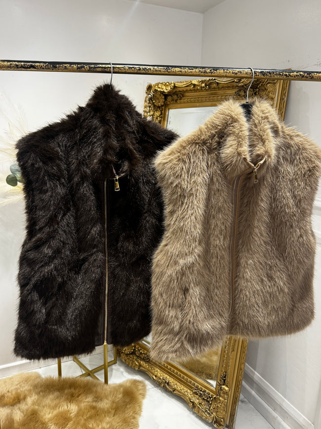 Faux fur Bethany waistcoat