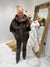 Faux fur puffa coat