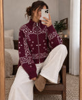 BANDANA zip cardigan
