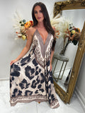 Black leopard LOLA maxi