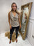 Silver sequin vest