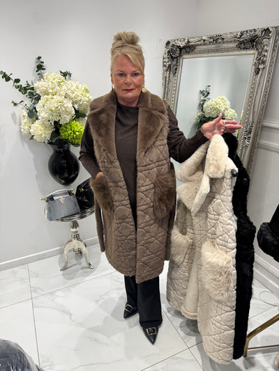 Faux fur ELLIE waistcoat