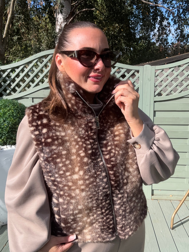 Brown BAMBI waistcoat
