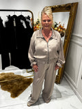 Satin STRIPE tracksuit