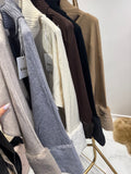 Faux fur cuff roll neck jumper