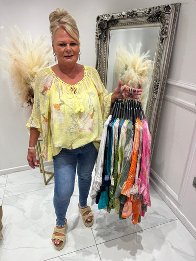 Cotton floral top