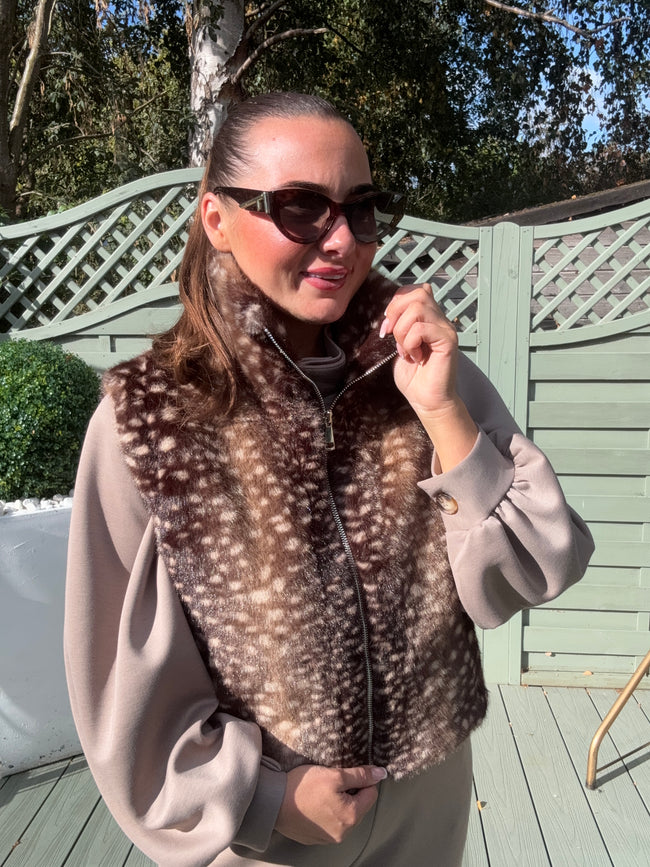 Brown BAMBI waistcoat