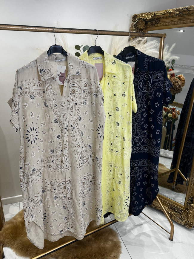 PAISLEY collar dress
