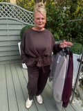 Plain PEPLUM tracksuit
