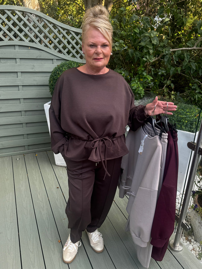 Plain PEPLUM tracksuit