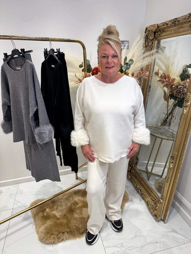 Faux fur cuff TRACKSUIT