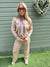 MARY cardigan & trouser set with scarf