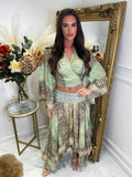 BOHO ruffle skirt set