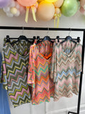 Zig zag BOW short set
