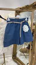 DENIM FLOWER shorts