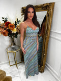 Zig zag “MICHELLE” maxi dress