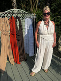 Halter neck jumpsuit