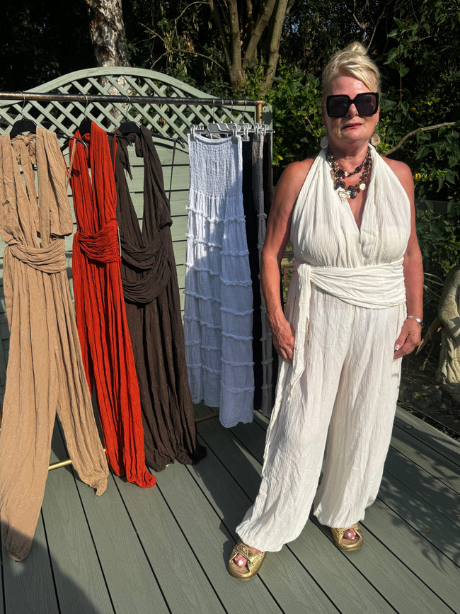 Halter neck jumpsuit