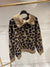 Leopard print ZIP jumper