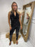 Black sequin vest