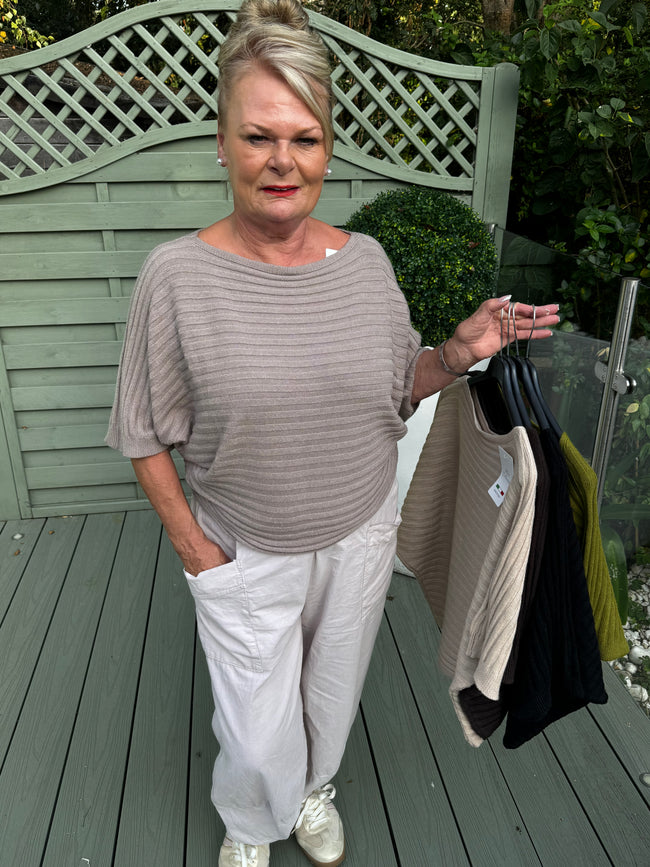 Soft ribbed jumper