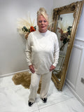 Heart embroidery tracksuit