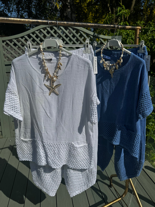 Crochet TEABAG trouser set
