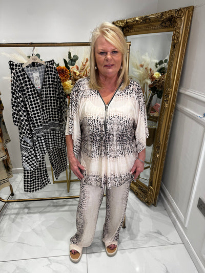 Slinky zip trouser sets