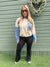 Denim diamanté sweatshirt