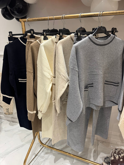 NANCY stripe tracksuit