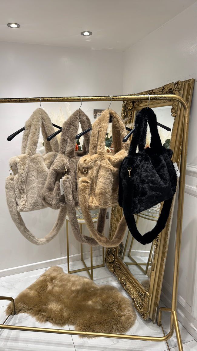 Faux fur “HETTIE” bags