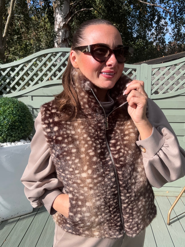 Brown BAMBI waistcoat