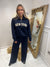 Navy NEW YORK zip tracksuit