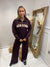Wine NEW YORK zip tracksuit