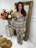 Zig zag BUCKLE jumpsuit