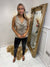 Silver sequin vest