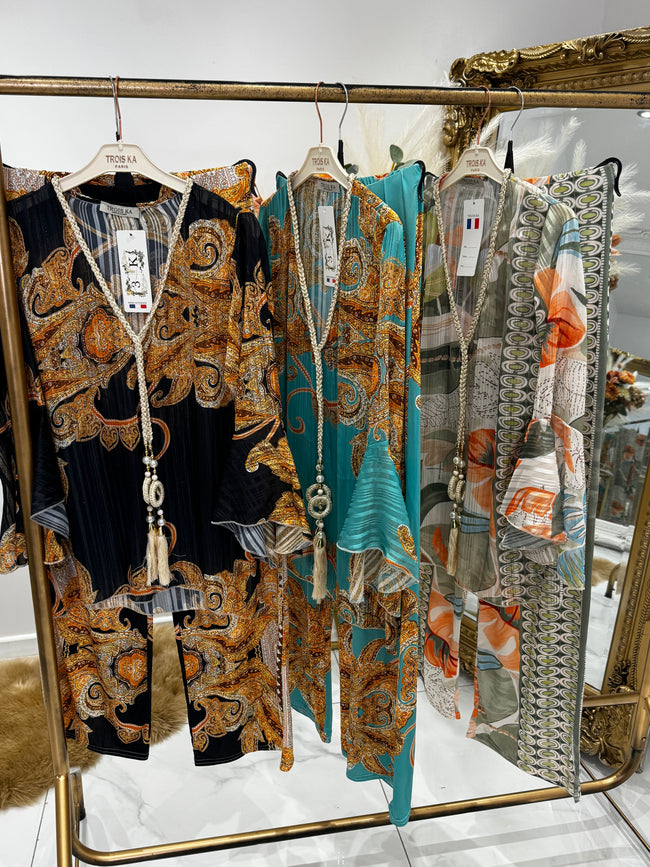Printed trouser sets