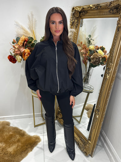 Plain lightweight zip jacket