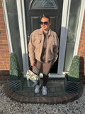 Tan Boucle 2 pocket jacket
