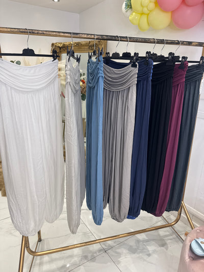 Plain BASIC harem trousers