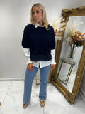 Faux fur jumper