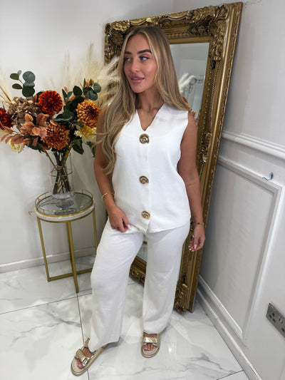 GOLD SEASHELL knitted trouser set